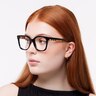 BE2347 Black AcetateEyeglass Frames for Women for Glasses Direct
