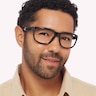 Pulse Shiny Black Burg PlasticEyeglass Frames for Men for Glasses Direct