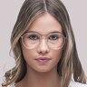 TJ 0088 Gold Shiny MetalEyeglass Frames for Women for Glasses Direct
