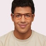 Dollis Shiny Honey AcetateEyeglass Frames for Men for Glasses Direct