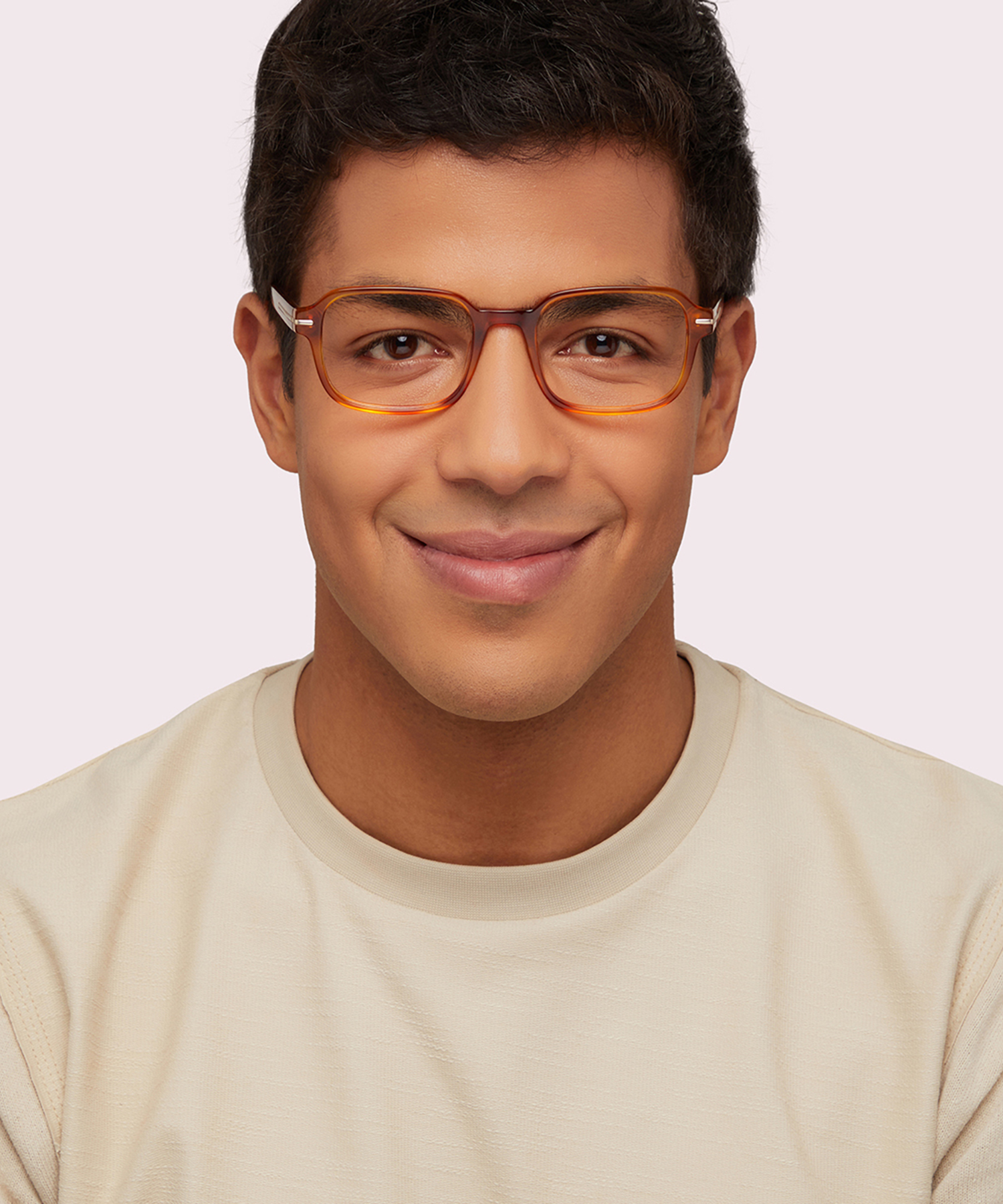 Dollis Shiny Honey AcetateEyeglass Frames for Men for Glasses Direct
