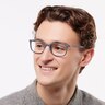 RB7208 Grey PlasticEyeglass Frames for Men for Glasses Direct