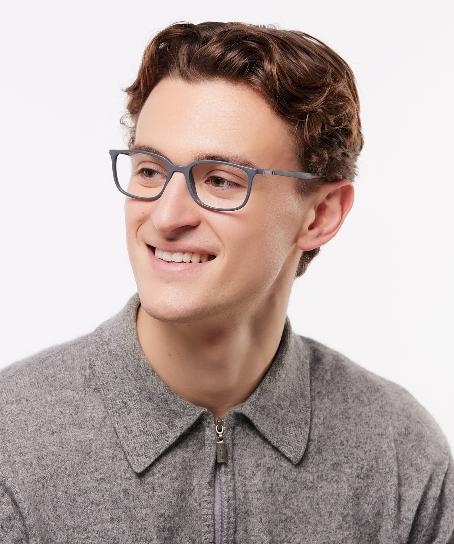 RB7208 Grey PlasticEyeglass Frames for Men for Glasses Direct