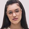 Harmony Crystal Peach AcetateEyeglass Frames for Women for Glasses Direct