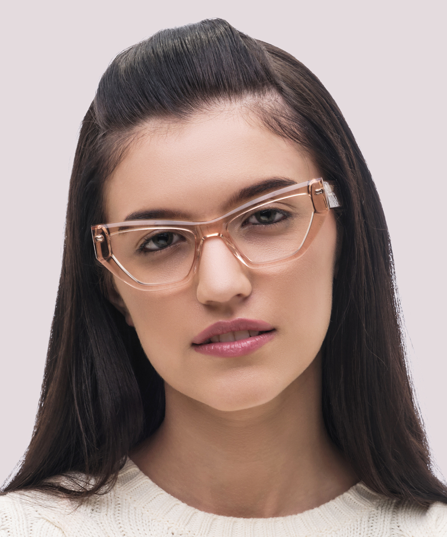 Harmony Crystal Peach AcetateEyeglass Frames for Women for Glasses Direct