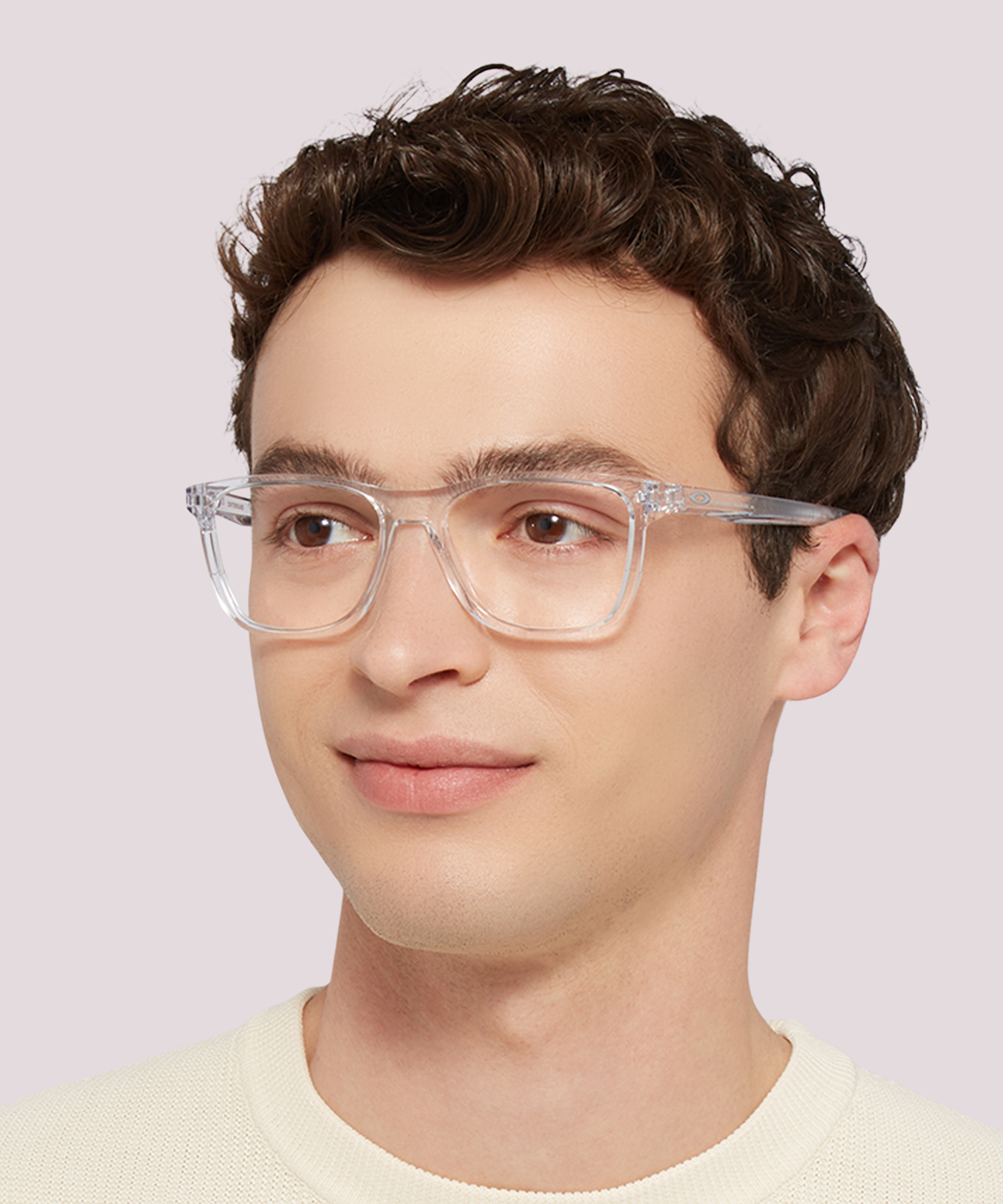Centerboard Polished Clear PlasticEyeglass Frames for Men for Glasses Direct