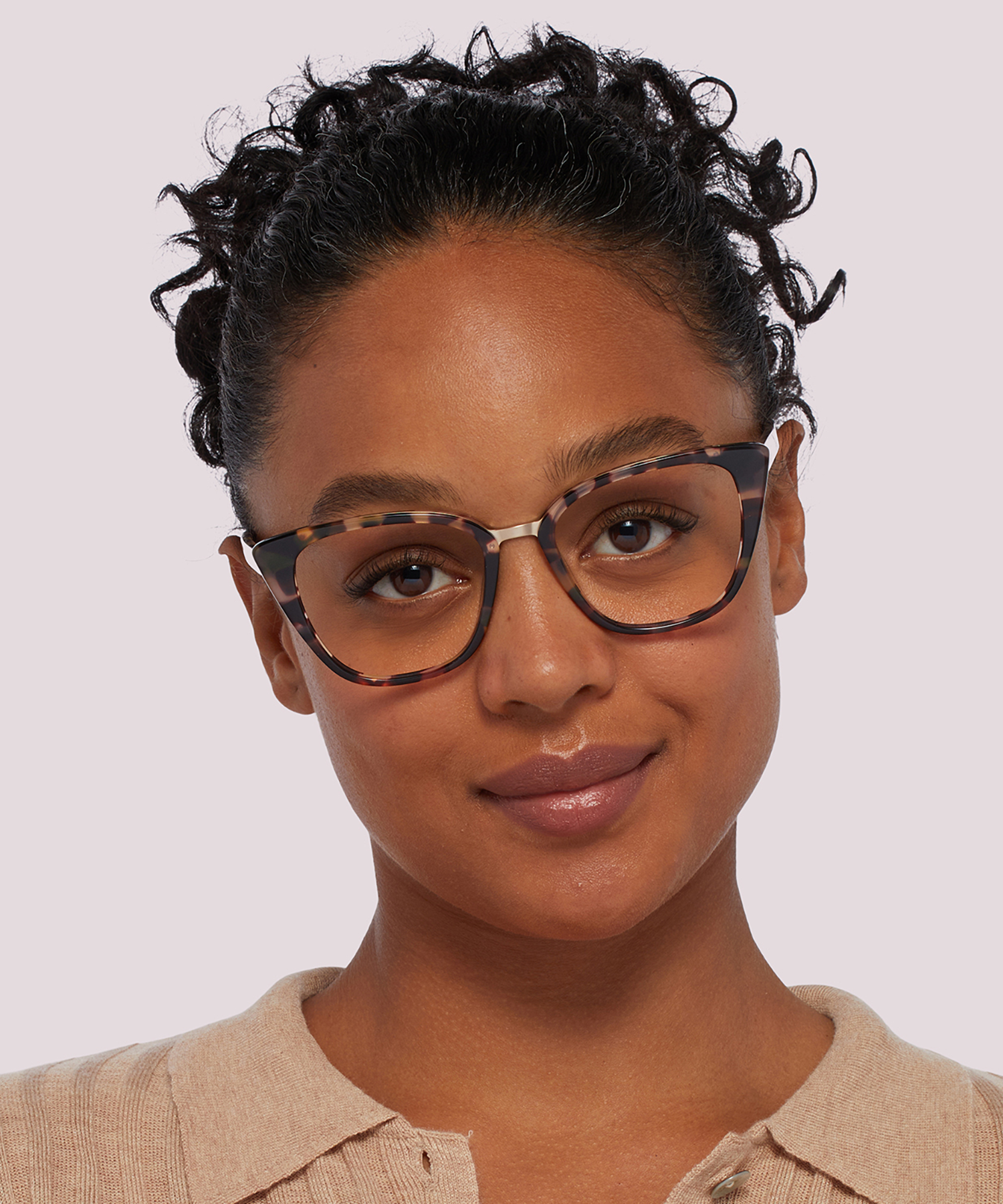 Faith Nude Havana AcetateEyeglass Frames for Women for Glasses Direct