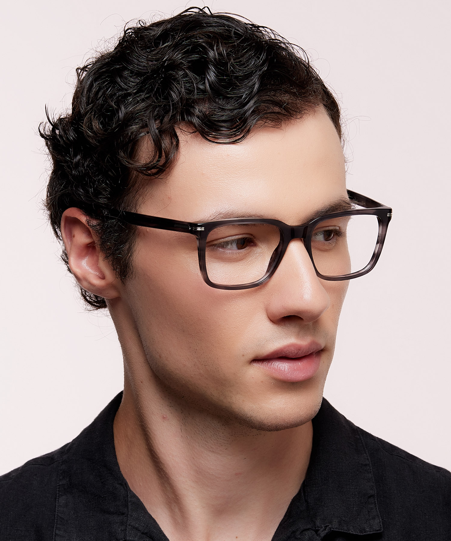 BOSS 1602 Horn Grey PlasticEyeglass Frames for Men for Glasses Direct