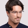 Taylor Gunmetal MetalSunglass Frames for Men for Glasses Direct