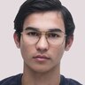 RB6498 Black On Gold MetalEyeglass Frames for Men for Glasses Direct