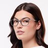 RB7208 Grey PlasticEyeglass Frames for Women for Glasses Direct