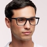 Centerboard Satin Black PlasticSunglass Frames for Men for Glasses Direct