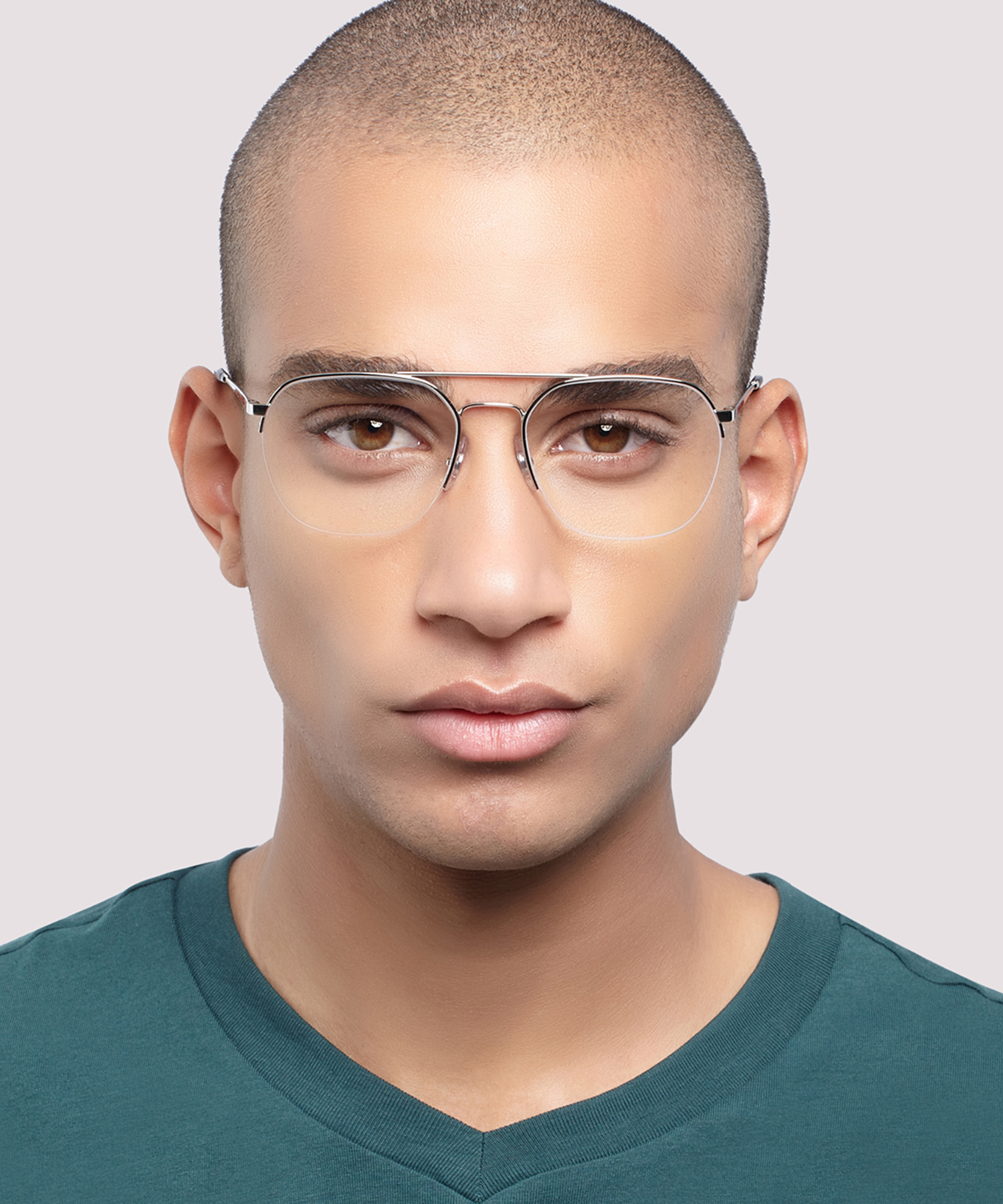 RB6444 Silver MetalEyeglass Frames for Men for Glasses Direct