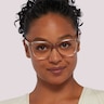JC335 Clear PlasticEyeglass Frames for Women for Glasses Direct