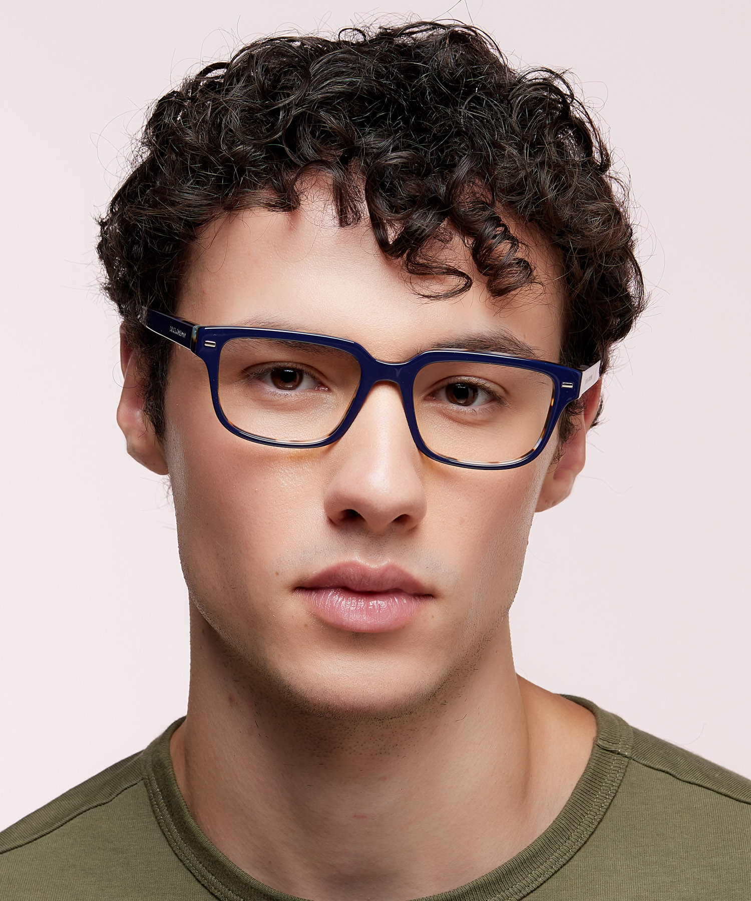 DG3380 Blue On Blue Havana AcetateEyeglass Frames for Men for Glasses Direct
