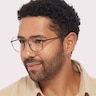 Franky Matte Black MetalEyeglass Frames for Men for Glasses Direct