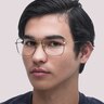 RB6498 Black On Gold MetalEyeglass Frames for Men for Glasses Direct