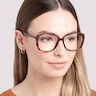 Becca Matte Havana PlasticEyeglass Frames for Women for Glasses Direct