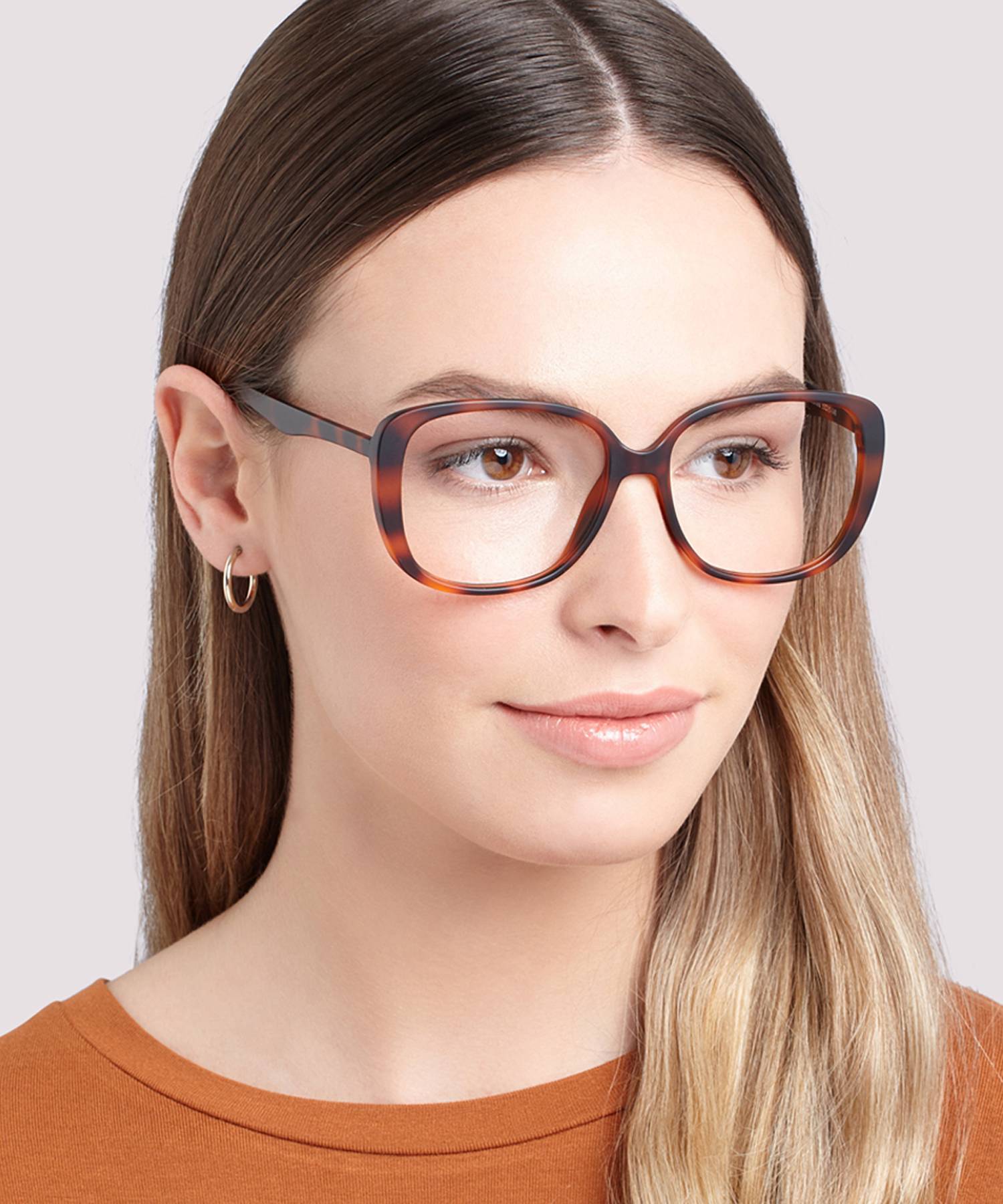 Becca Matte Havana PlasticEyeglass Frames for Women for Glasses Direct