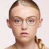 Roma Black MetalEyeglass Frames for Women for Glasses Direct