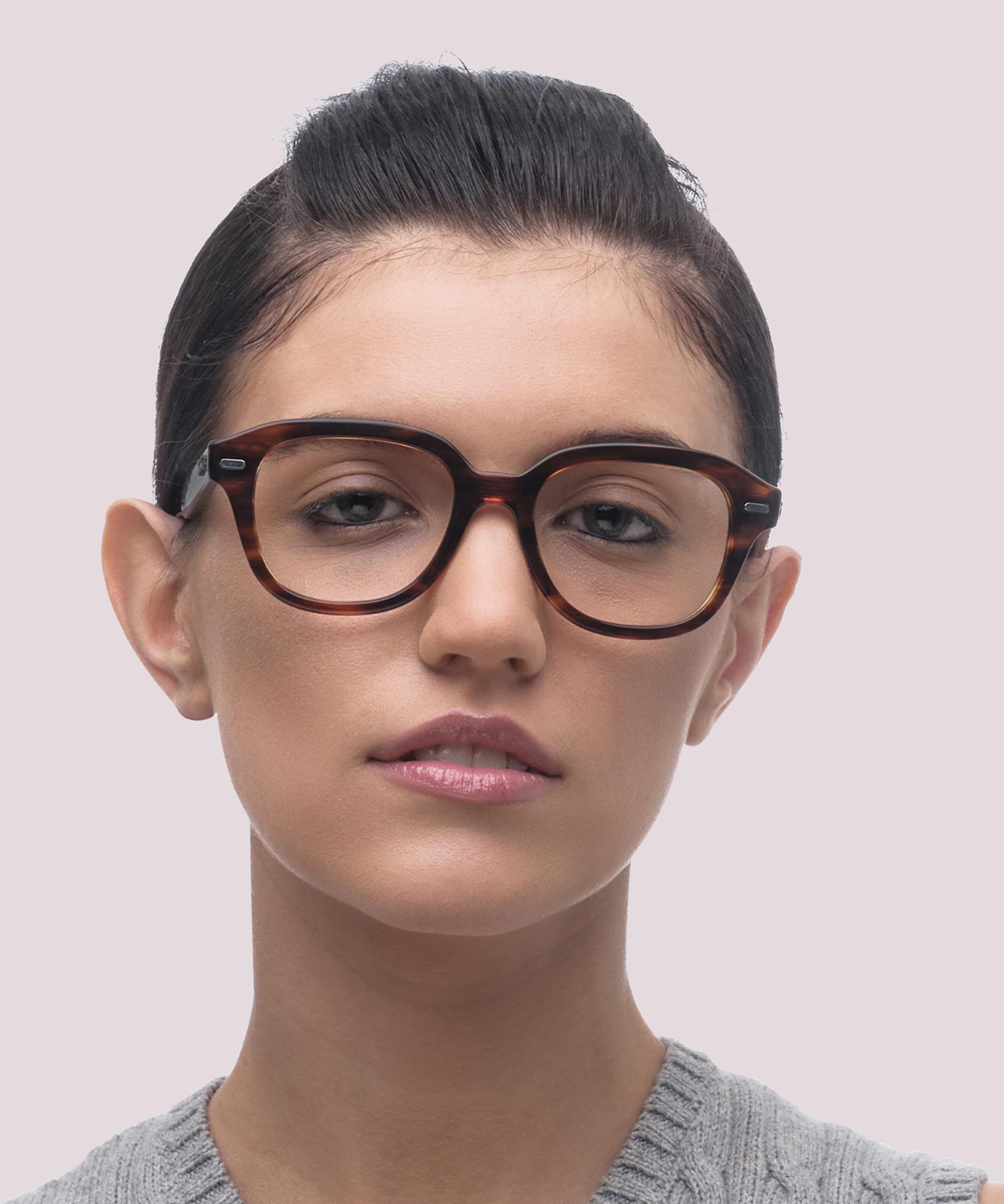 RB7215 Striped Havana PlasticEyeglass Frames for Women for Glasses Direct