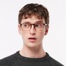 PO3344V Striped Brown AcetateEyeglass Frames for Men for Glasses Direct