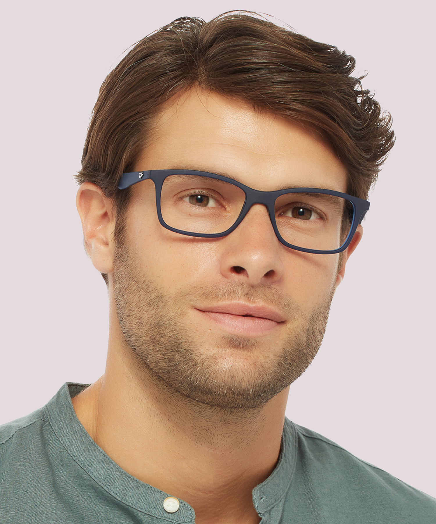 RB7047 Transparent Blue PlasticEyeglass Frames for Men for Glasses Direct