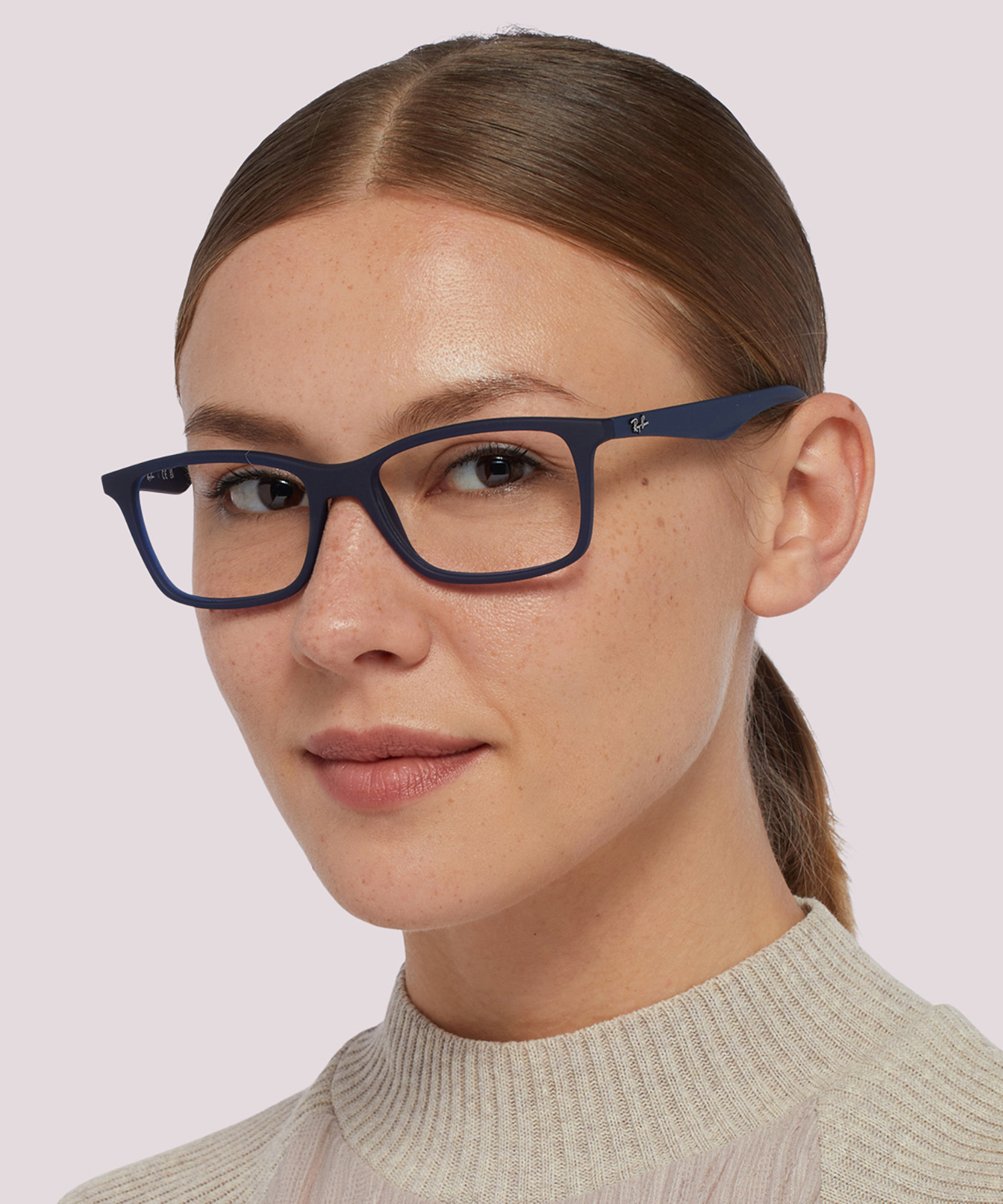 RB7047 Transparent Blue PlasticEyeglass Frames for Women for Glasses Direct