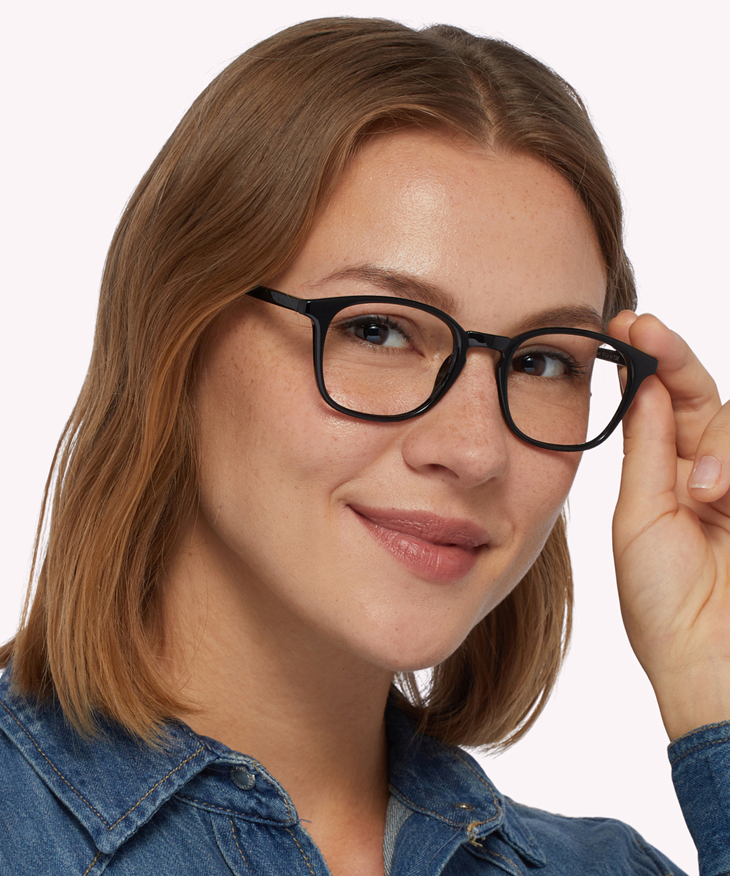 Dax Shiny Black PlasticEyeglass Frames for Women for Glasses Direct