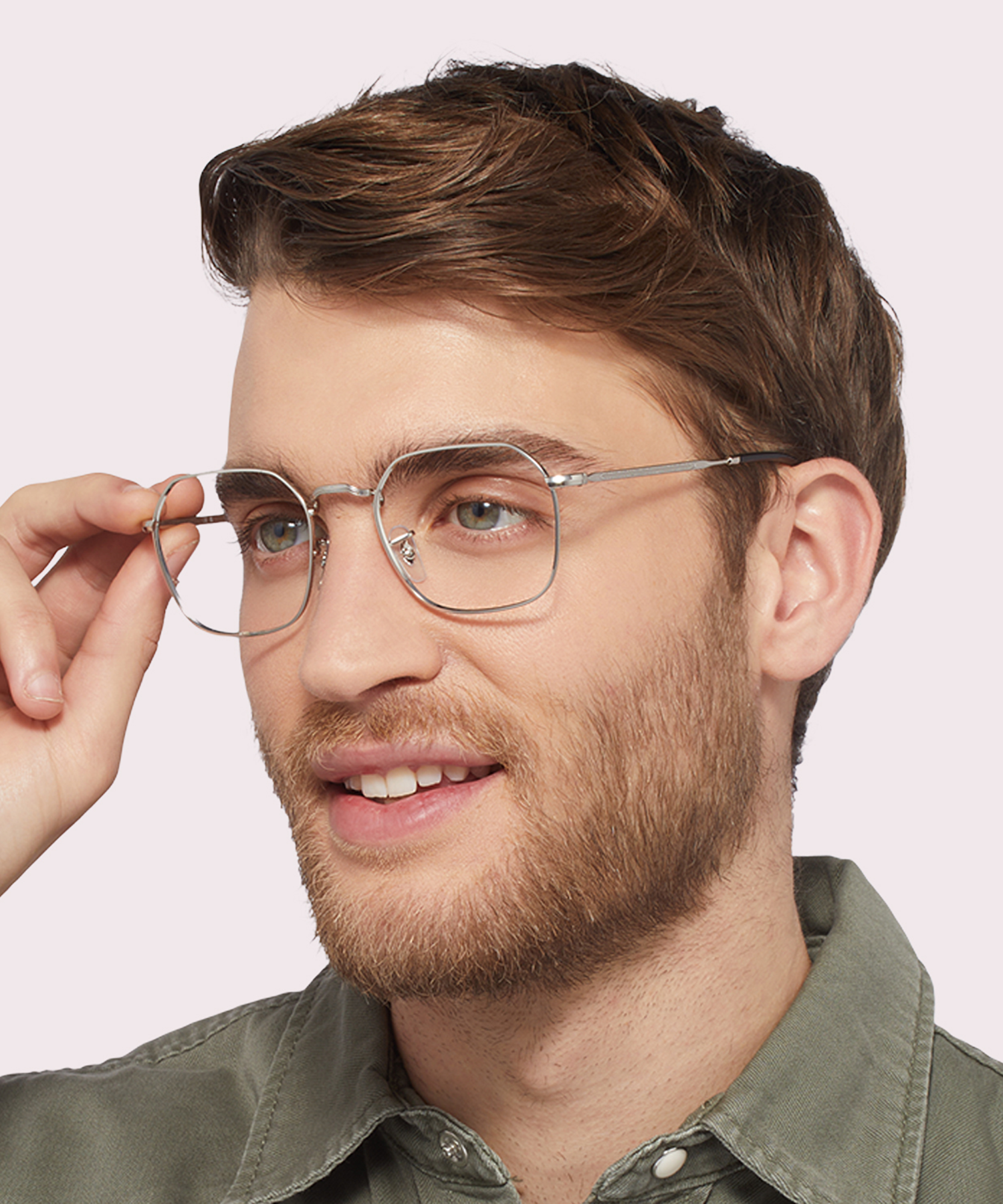 RB3694V Silver MetalEyeglass Frames for Men for Glasses Direct