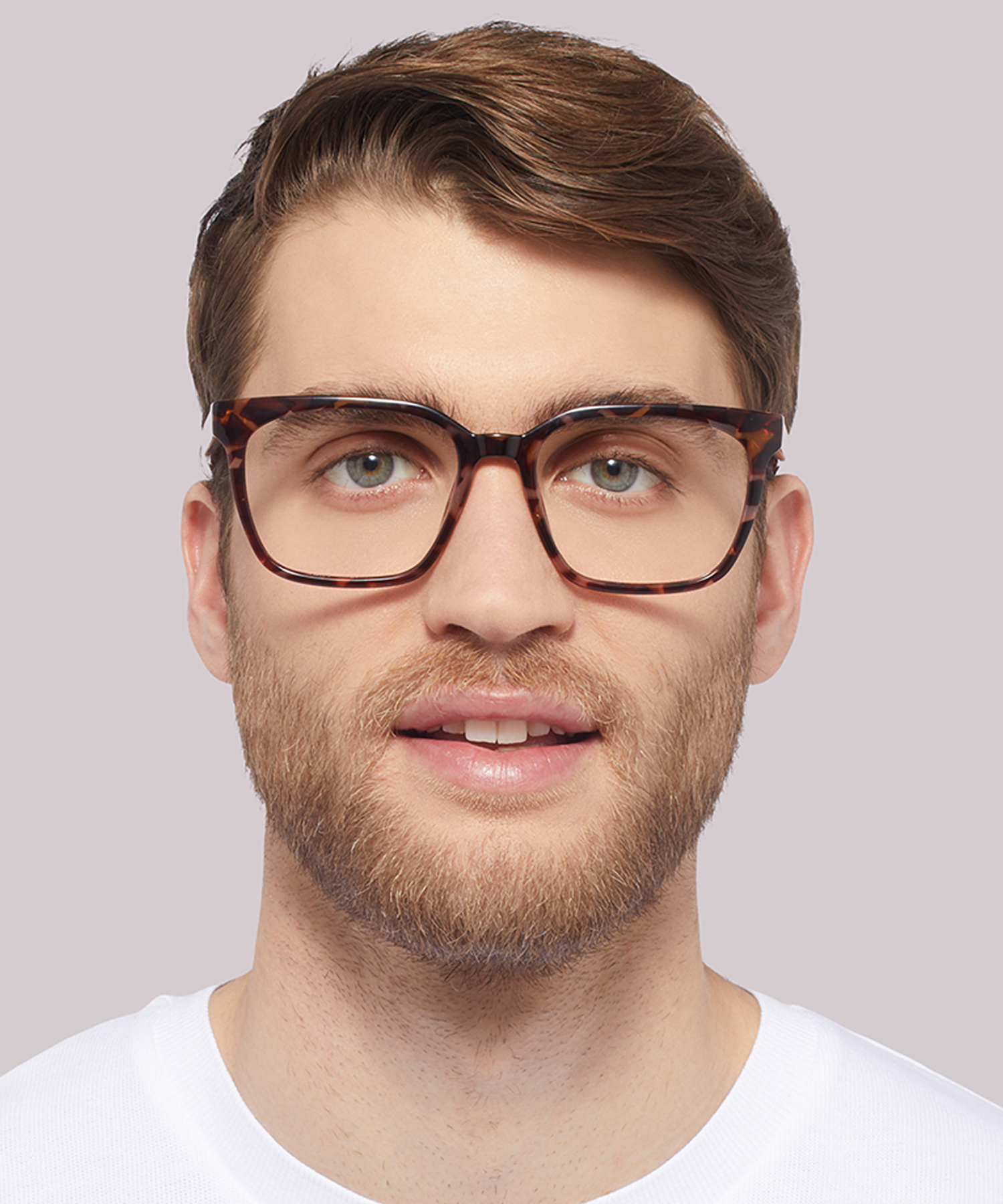 Gian Pink Havana PlasticEyeglass Frames for Men for Glasses Direct