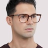 Balham Shiny Havana & Gold AcetateSunglass Frames for Men for Glasses Direct
