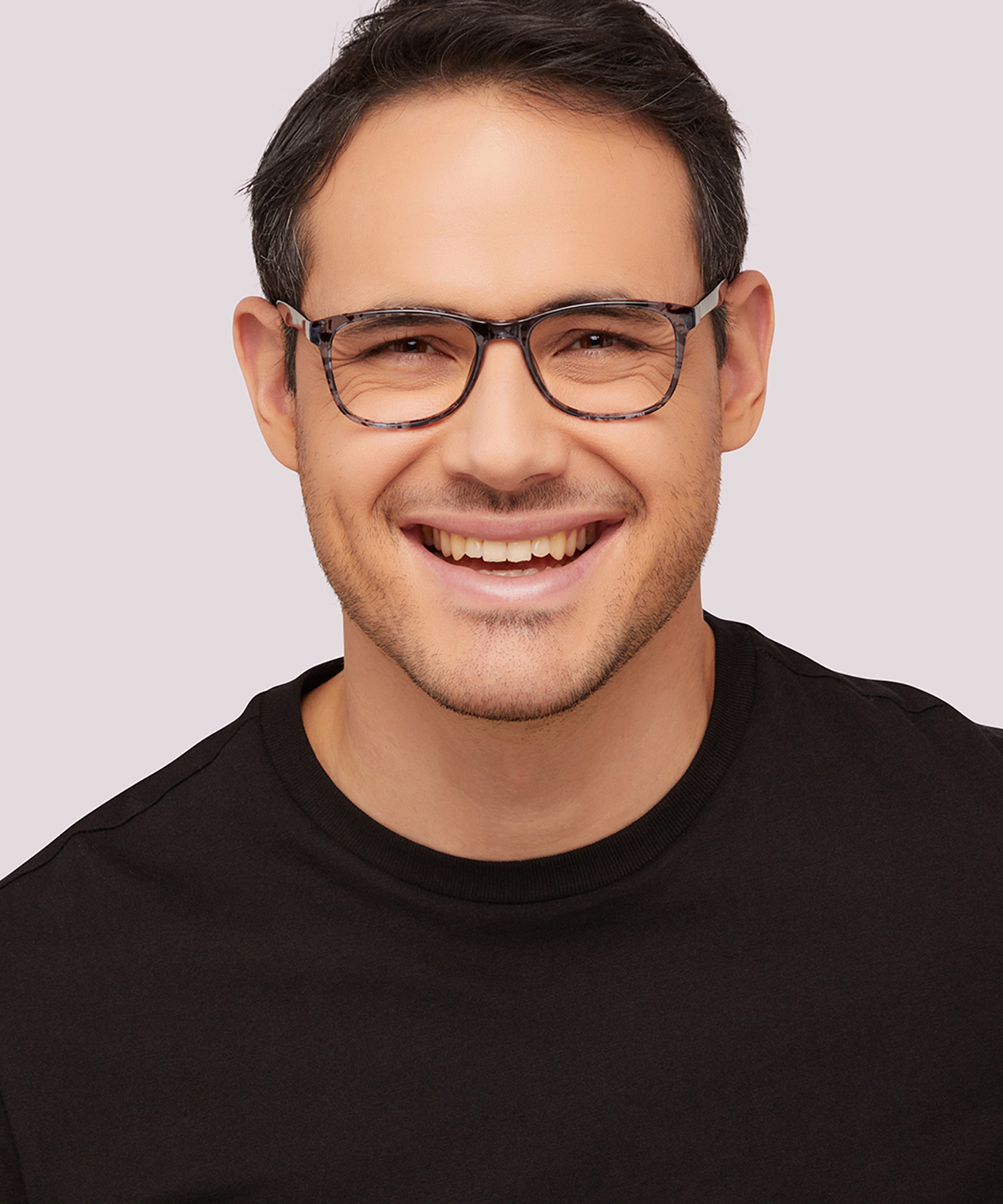 Drew Grey & Blue Havana PlasticEyeglass Frames for Men for Glasses Direct