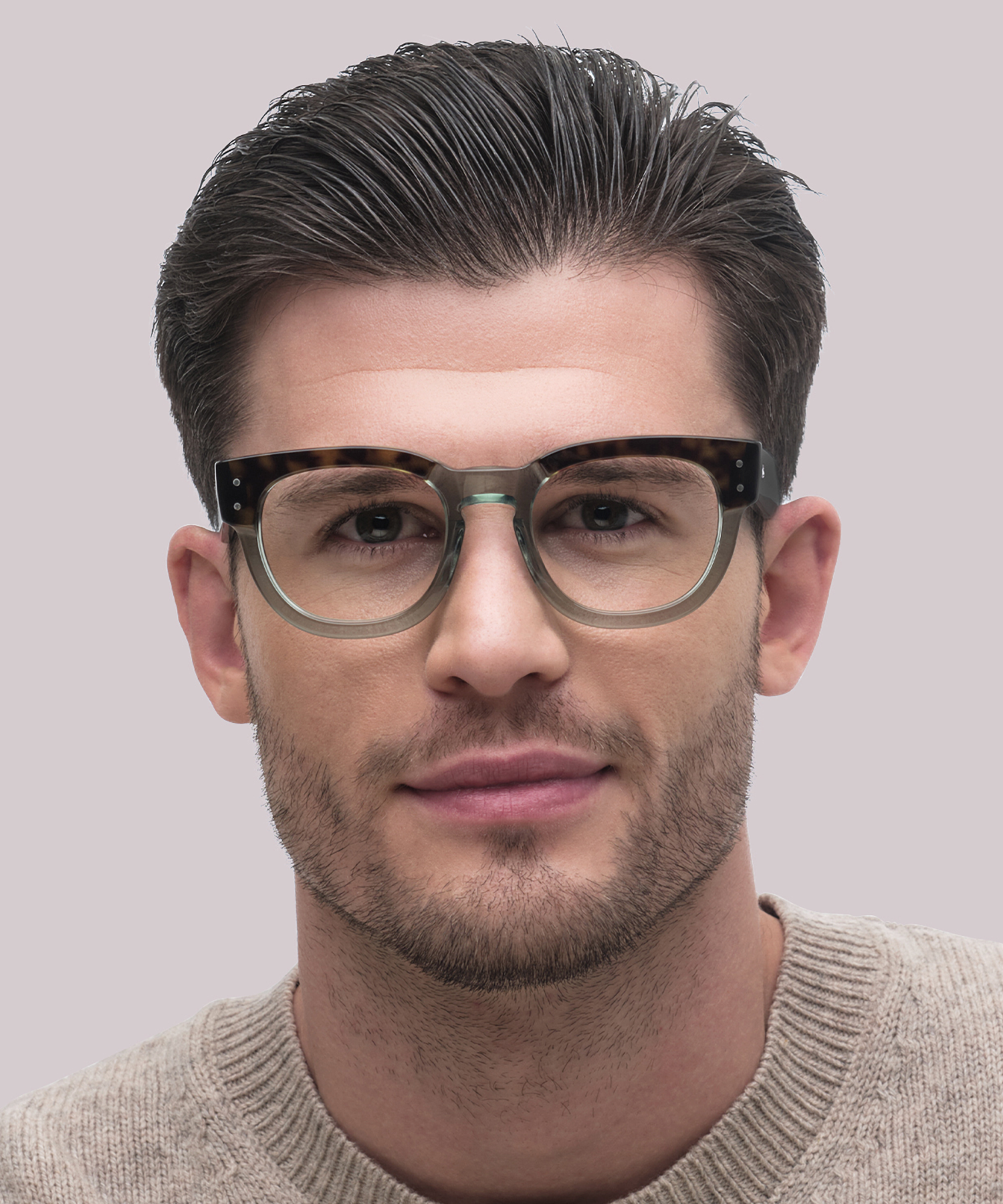 RB0298V Havana On Transparent Green AcetateEyeglass Frames for Men for Glasses Direct
