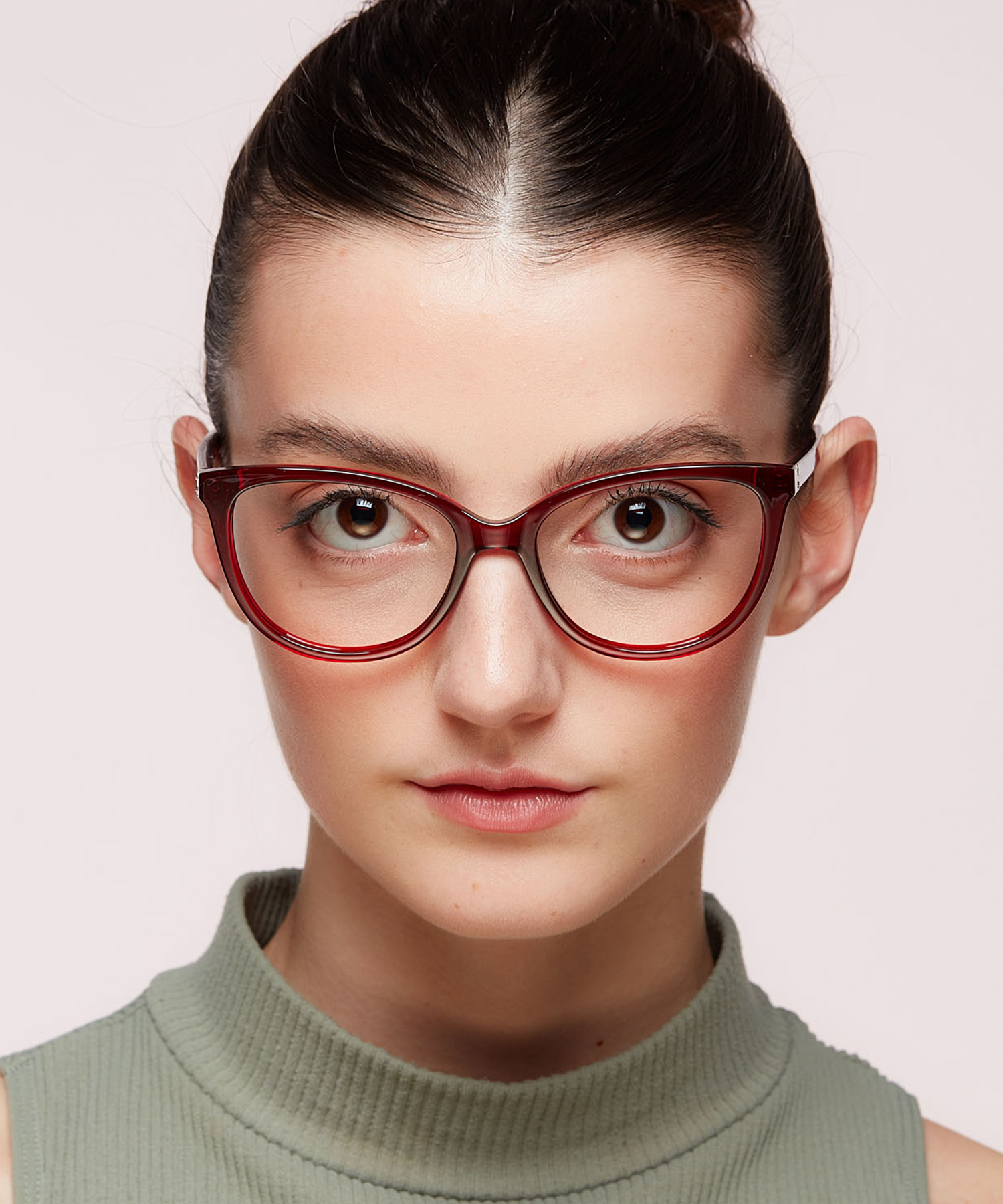 PLD D504 Burgundy PlasticEyeglass Frames for Women for Glasses Direct