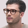 RB7215 Striped Havana PlasticEyeglass Frames for Men for Glasses Direct