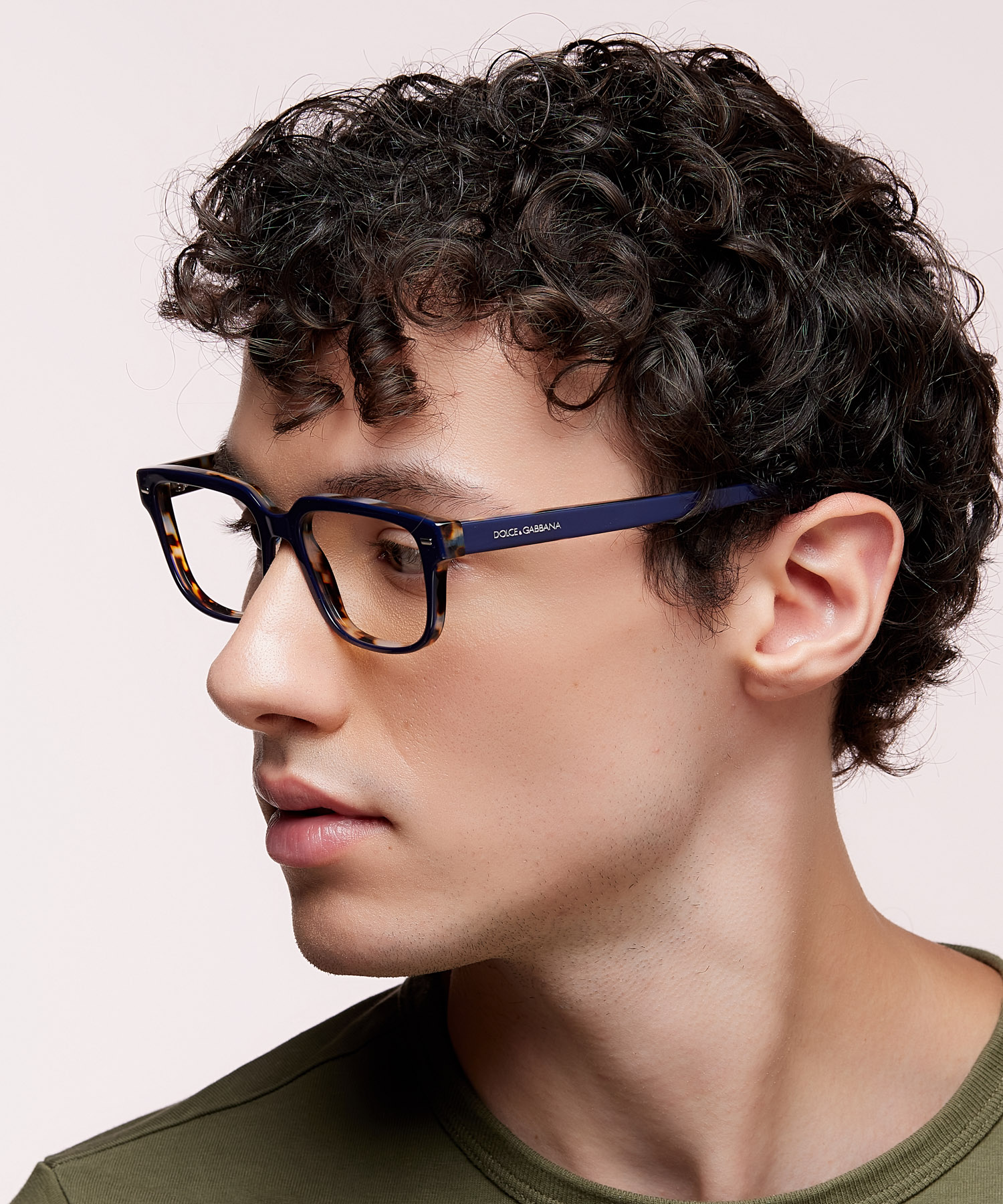 DG3380 Blue On Blue Havana AcetateEyeglass Frames for Men for Glasses Direct
