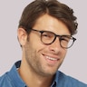 Deon Black PlasticEyeglass Frames for Men for Glasses Direct
