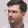 PLD D453 Yellow PlasticEyeglass Frames for Men for Glasses Direct