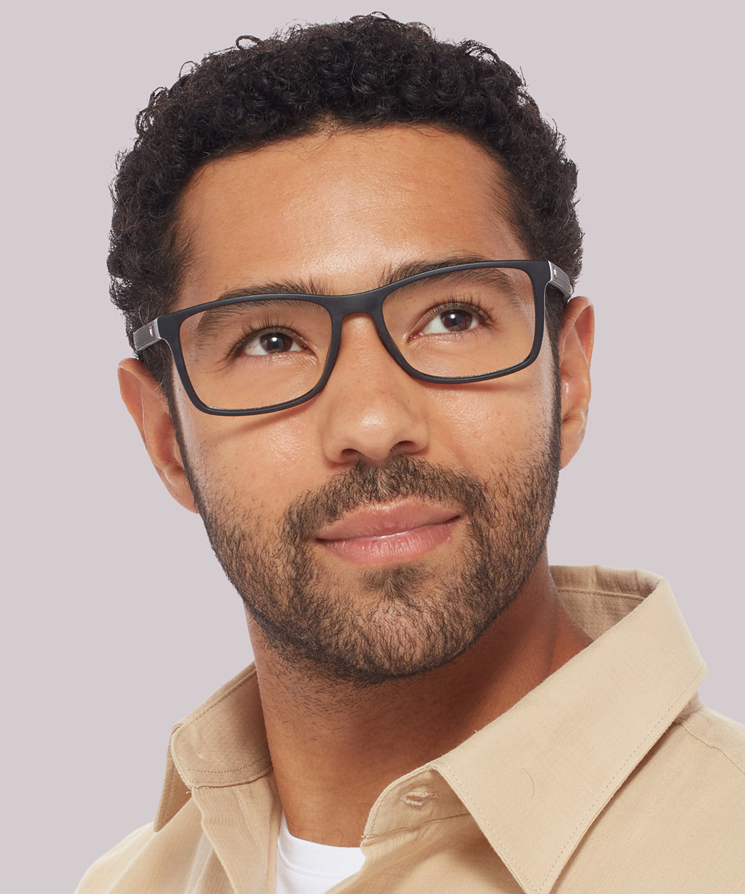 TH 1785 Black PlasticEyeglass Frames for Men for Glasses Direct