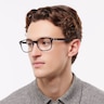 RB5375 Black On Transparent AcetateEyeglass Frames for Men for Glasses Direct