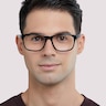 Aero Black AcetateEyeglass Frames for Men for Glasses Direct