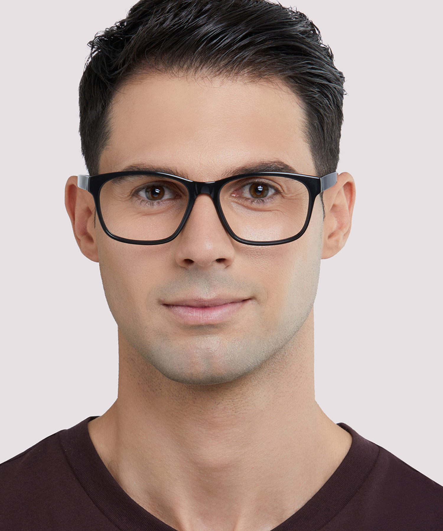 Aero Black AcetateEyeglass Frames for Men for Glasses Direct
