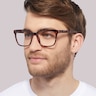 Gian Pink Havana PlasticEyeglass Frames for Men for Glasses Direct