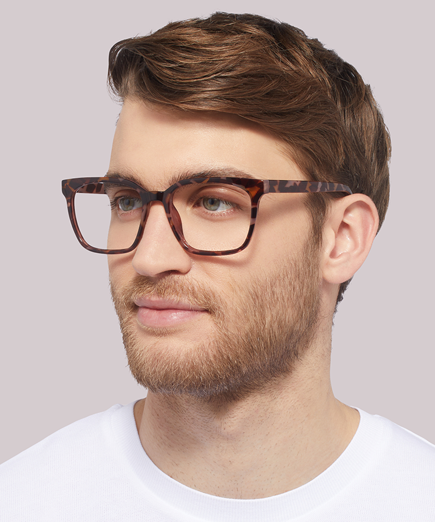 Gian Pink Havana PlasticEyeglass Frames for Men for Glasses Direct