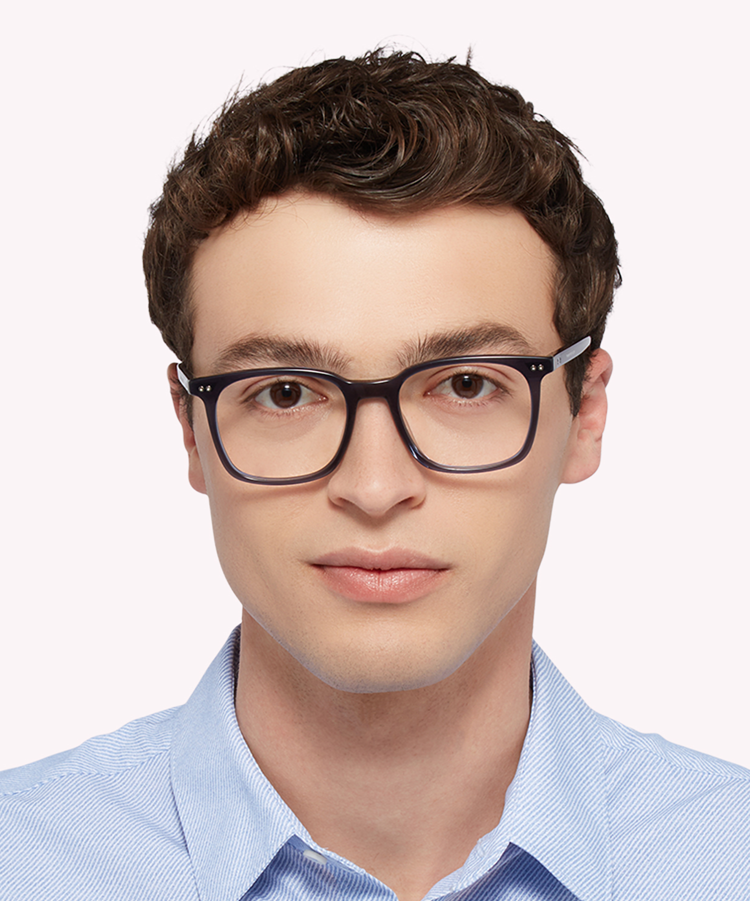TH 1942 Blue AcetateEyeglass Frames for Men for Glasses Direct