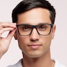 Centerboard Satin Black PlasticSunglass Frames for Men for Glasses Direct