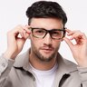 DG3352 Havana Green AcetateEyeglass Frames for Men for Glasses Direct