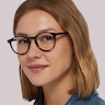 Deon Black PlasticEyeglass Frames for Women for Glasses Direct