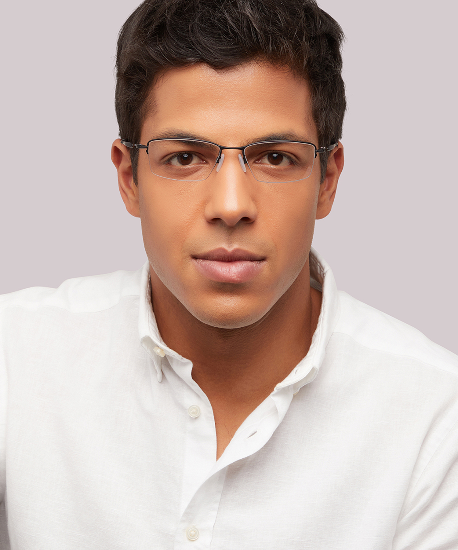 Lizard™ Satin Black TitaniumEyeglass Frames for Men for Glasses Direct